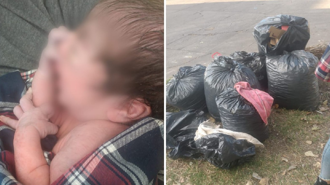 Morón: detuvieron a una mujer que abandonó a una beba en bolsas de basura
