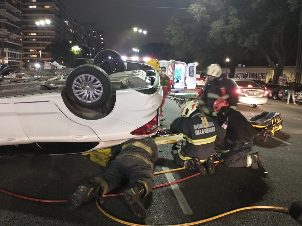 Dos muertos por un choque múltiple frente al Hipódromo de Palermo