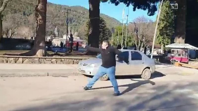 Video: tiros, corridas y heridos en manifestación de ATE en San Martín de los Andes