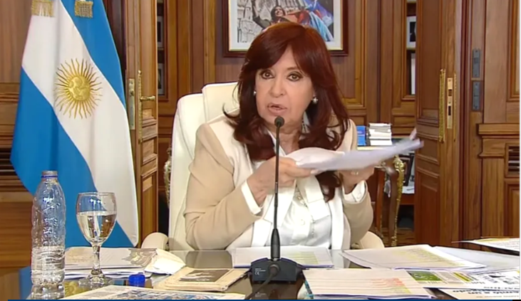 Cristina habló sobre su imputación en la causa Vialidad desde su despacho en el Congreso