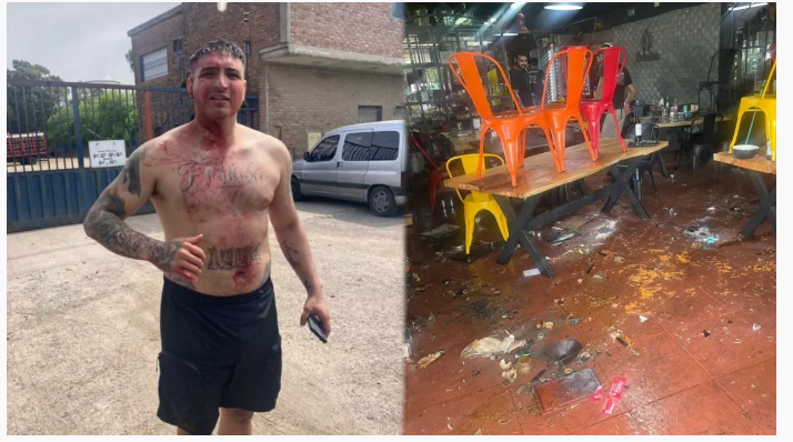 Video: violenta pelea de dos facciones de la UOCRA en una parrilla de Ensenada