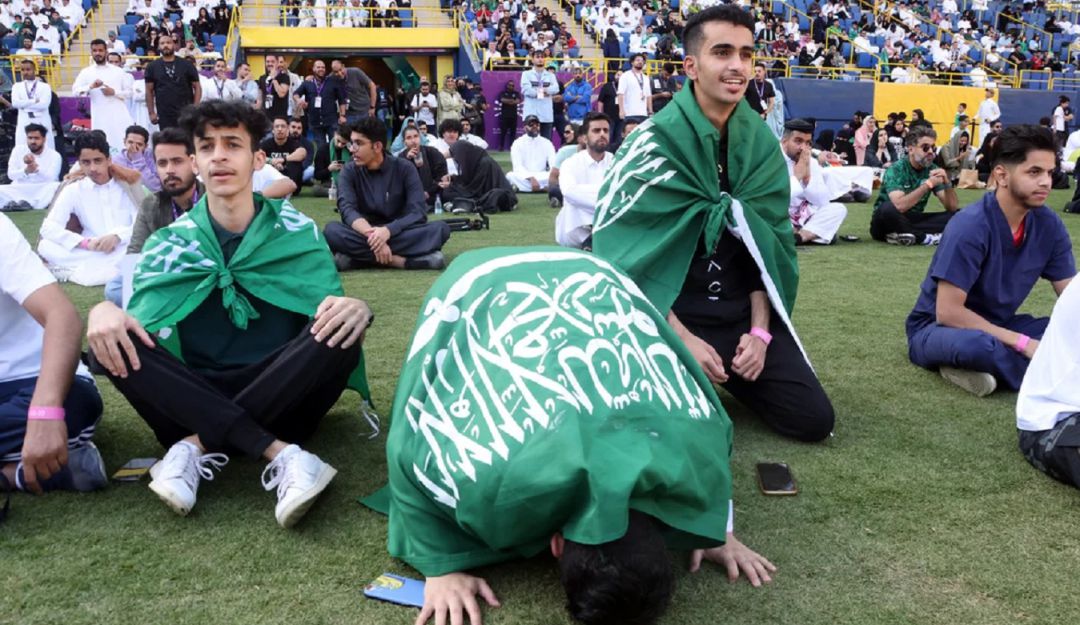 Video: así se festejó en Arabia Saudita el triunfo