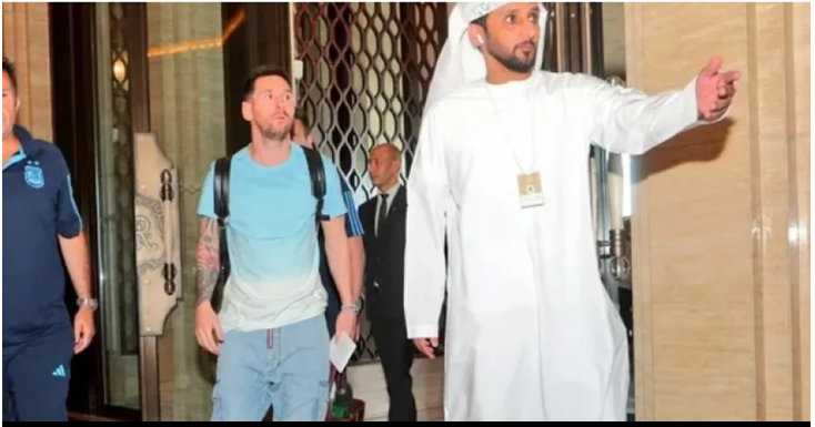 Messi se sumó a la selección en Abu Dhabi