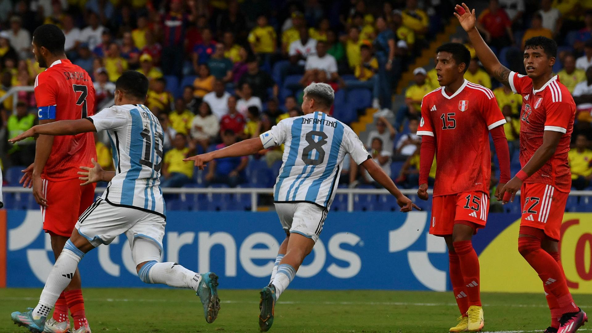 Sudamericano Sub 20: Argentina derrotó a Perú y va con todo el próximo viernes contra Colombia