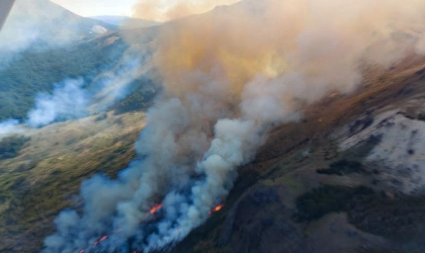 Arde Chubut: se incendia Los Alerces