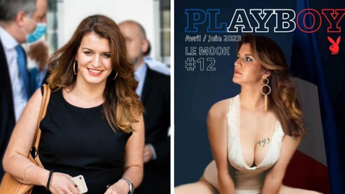 Polémica en Francia porque, en plenas protestas, una ministra posó para Playboy