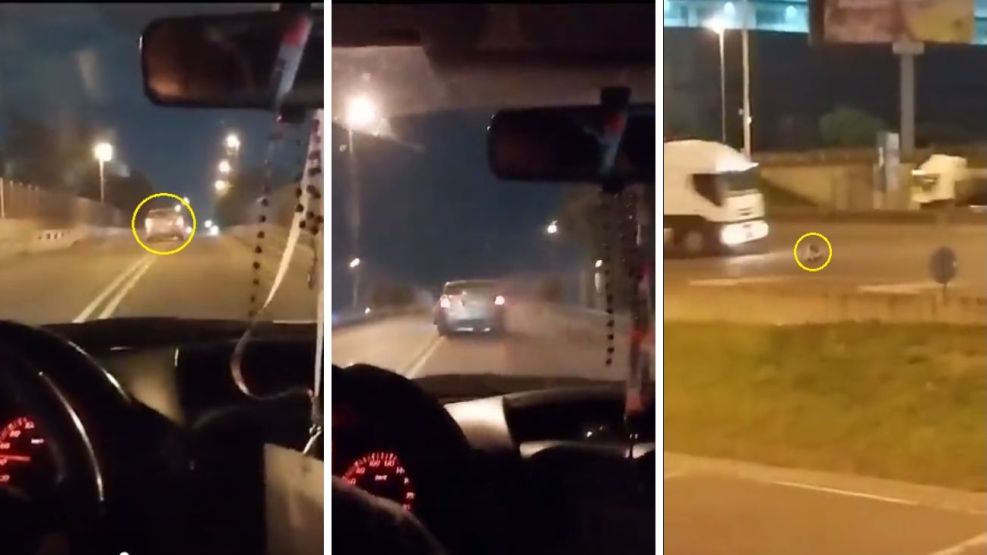 Video: manejó drogado, chocó vehículos y peatones, se bajó en la Panamericana y lo atropelló un camión en Vicente López