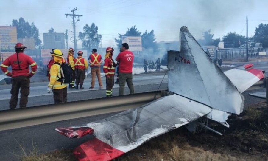 Video: una avioneta se estrelló en Chile después de chocar contra cables de alta tensión