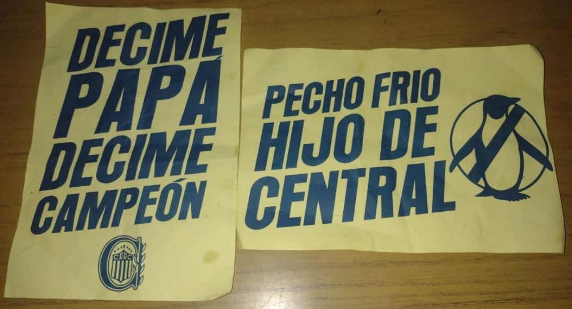 Video: hinchas de Central arrojaron panfletos desde el aire para cargar a su clásico rival