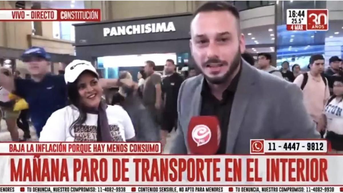 Echaron al movilero de Crónica que tuvo un tenso cruce al aire con un conductor