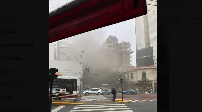 Incendio en una obra en Núñez deja atrapados a más de 10 trabajadores