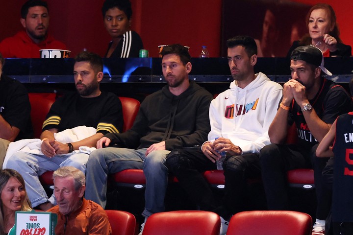 Messi fue a ver la NBA y se llevó una ovación