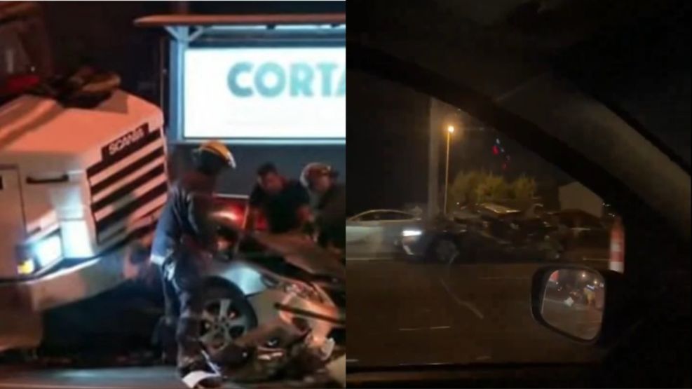 Tragedia en Panamericana: al menos tres muertos al desprenderse el contenedor de un camión