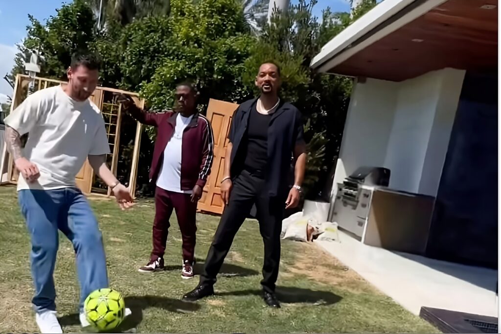 Video: Lionel Messi y Will Smith tuvieron un divertido encuento que viralizó en las redes