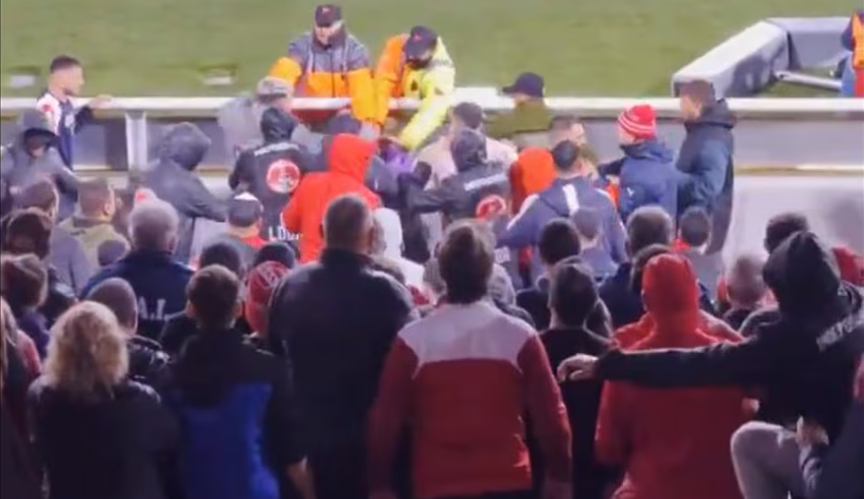 Incidentes serios en la platea de Independiente: piñas entre barras e hinchas