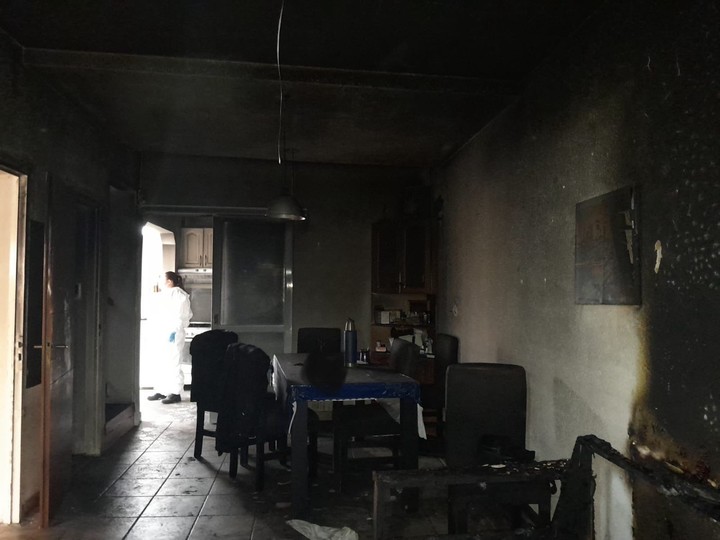 Así quedó la casa de la Tota Santillán tras el incendio donde perdió la vida