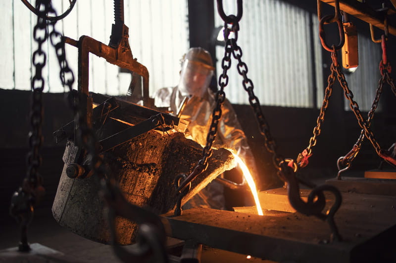La actividad del sector de la fundición tuvo una caída de 15,2% interanual en agosto
