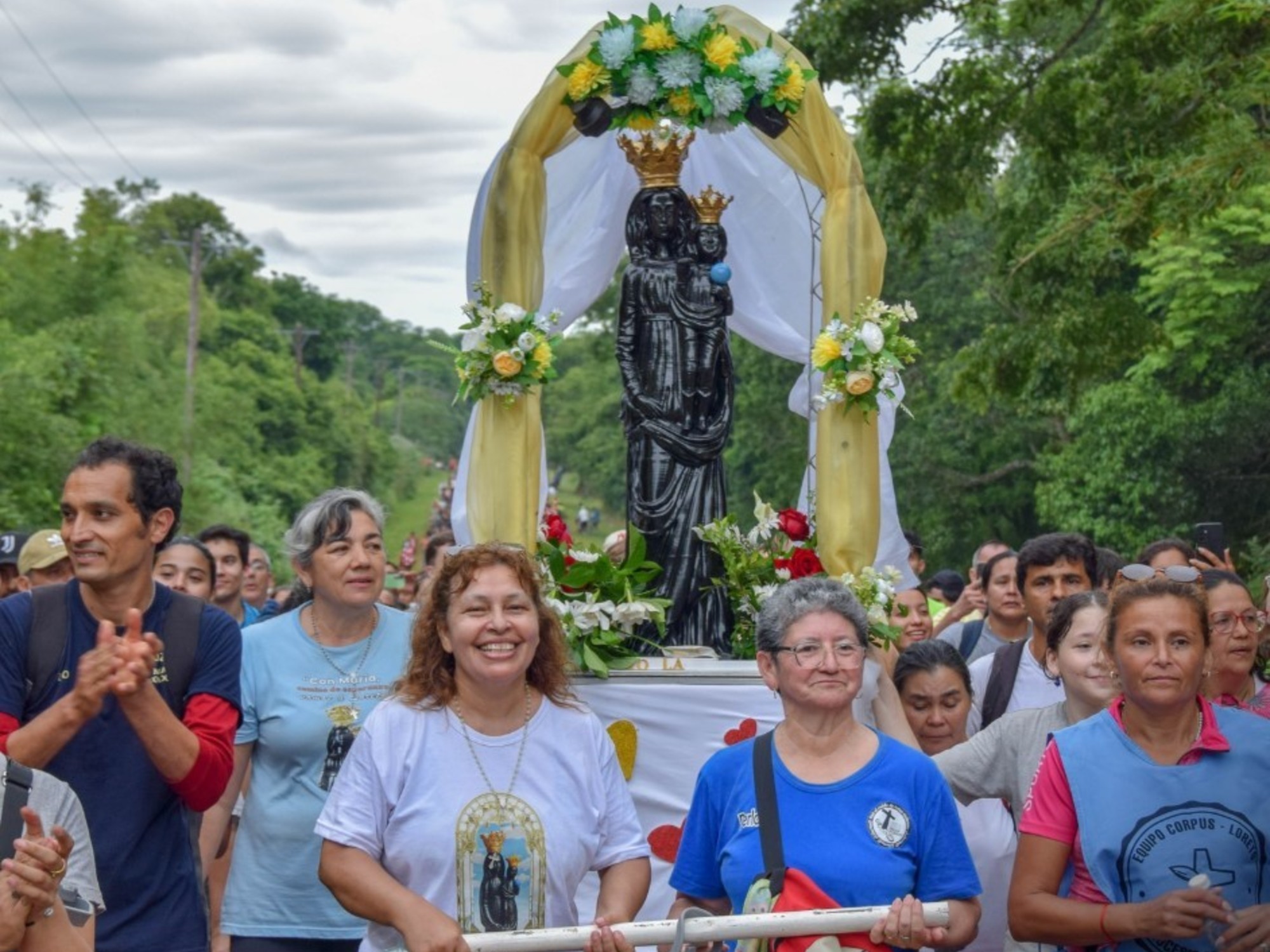 Vialidad Nacional le cobró a la iglesia por una peregrinación al borde de una ruta nacional