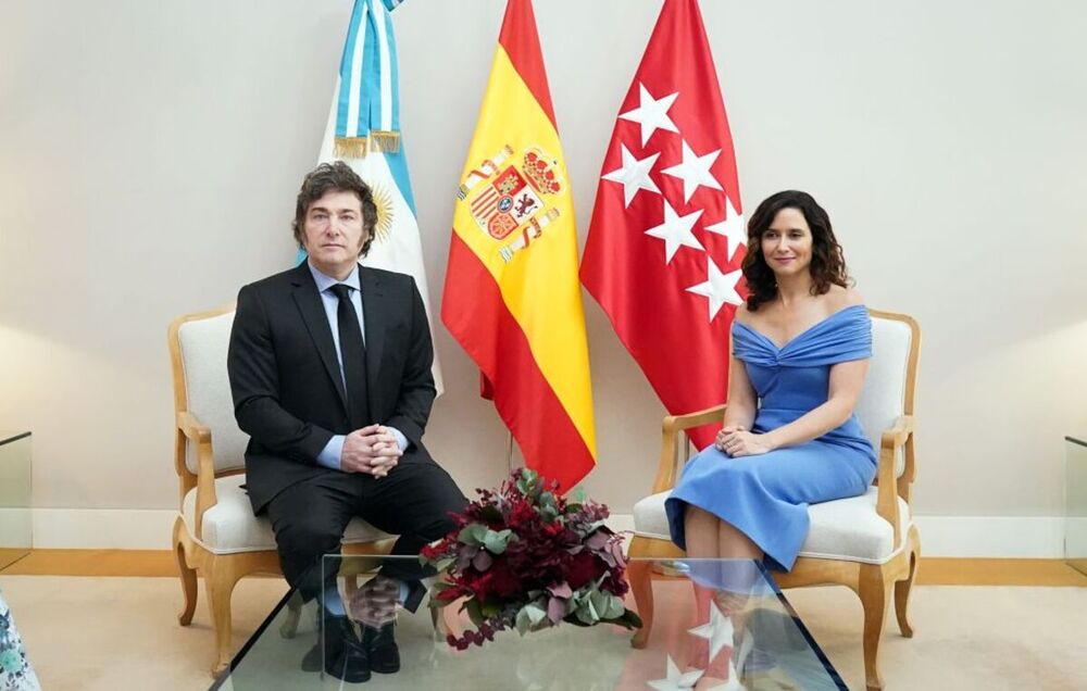 Javier Milei se reunió con la española Isabel Díaz Ayuso en Casa Rosada