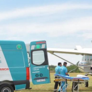 Cómo fue el traslado de Bastián a La Matanza: el decimoctavo vuelo sanitario del año