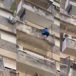 Milagro en Rosario: un hombre cayó de un cuarto piso y se salvó tras impactar contra un patrullero
