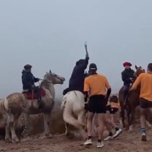Escándalo y violencia en una carrera: jinetes atacaron a corredores y les exigieron dinero para pasar