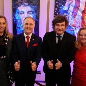 Milei participó del acto por el Día de la Independencia de EE. UU. en la embajada