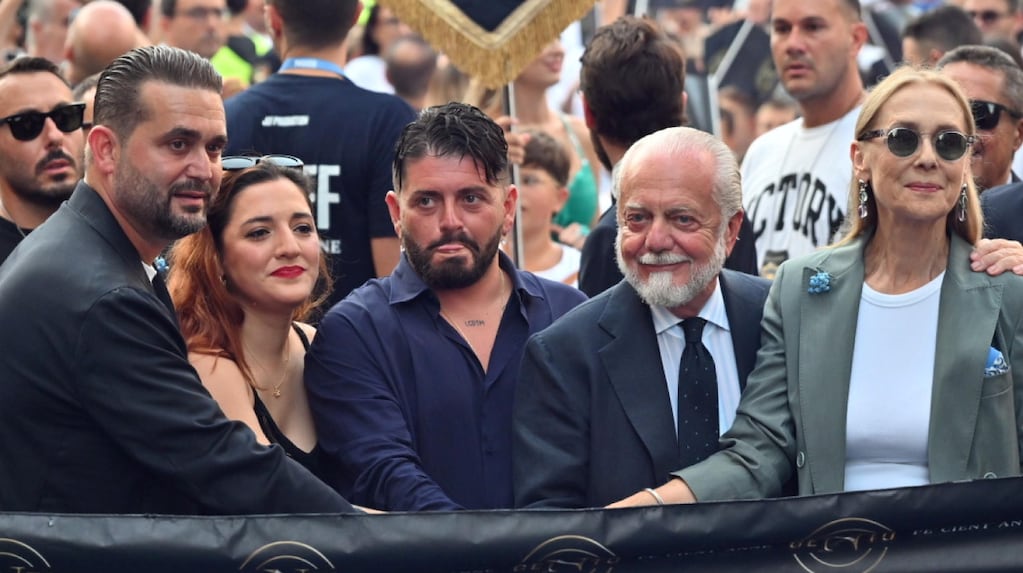 Jana Maradona y Diego Jr. invitados de honor en los festejos por el centenario del Napoli