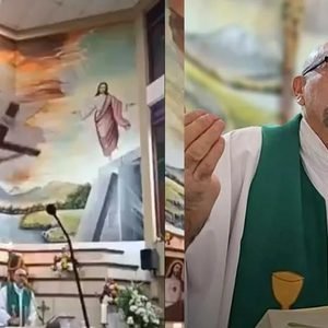 Un sacerdote murió aplastado por una cruz que cayó durante una misa transmitida en vivo